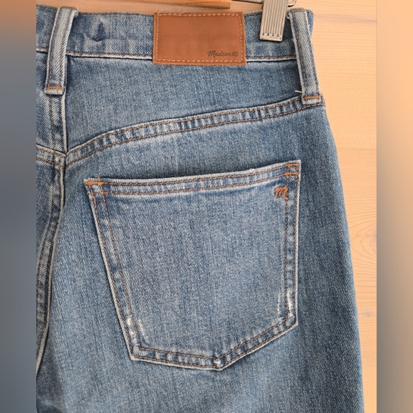 EUC Madewell Cropped Raw Hem The Perfect Vintage Denim Jean Size 26 - Picture 3 of 8